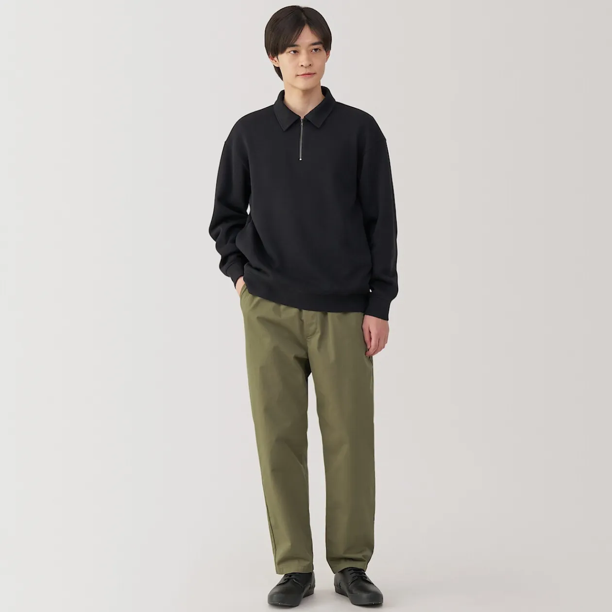 Pantalons Et Shorts^Muji Pantalon coupe confortable en coton lavé pour homme