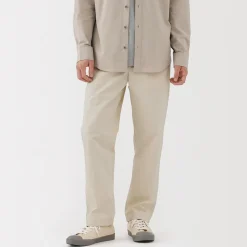 Pantalons Et Shorts^Muji Pantalon coupe confortable en denim lavé pour homme ‐ Naturel Blanc Brut
