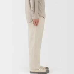 Pantalons Et Shorts^Muji Pantalon coupe confortable en denim lavé pour homme ‐ Naturel Blanc Brut