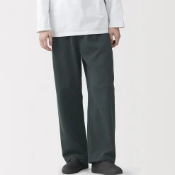 Pantalons Et Shorts^Muji Pantalon de jogging à ourlet ouvert et à double tricot pour homme