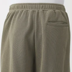 Pantalons Et Shorts^Muji Pantalon de jogging à ourlet ouvert et à double tricot pour homme