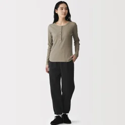 Pantalons, Jupes Et Shorts|Pyjamas Et Vêtements D'Intérieur^Muji Pantalon de jogging en coton mélangé pour femme
