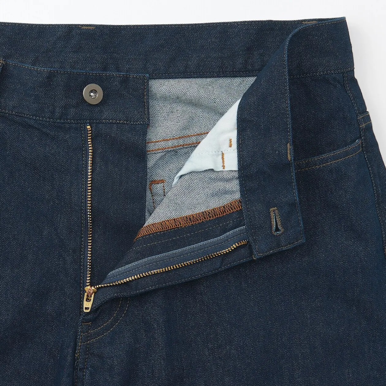 Pantalons Et Shorts^Muji Pantalon en denim en mélange de fibres Washi pour homme Bleu Marine Foncé