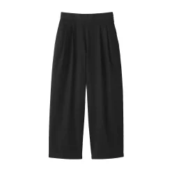 Pantalons, Jupes Et Shorts^Muji Pantalon fuselé à jambes larges en sergé de coton mélangé pour femme