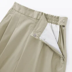 Pantalons, Jupes Et Shorts^Muji Pantalon fuselé à jambes larges en sergé de coton mélangé pour femme