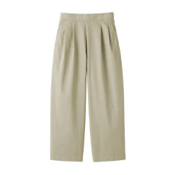 Pantalons, Jupes Et Shorts^Muji Pantalon fuselé à jambes larges en sergé de coton mélangé pour femme