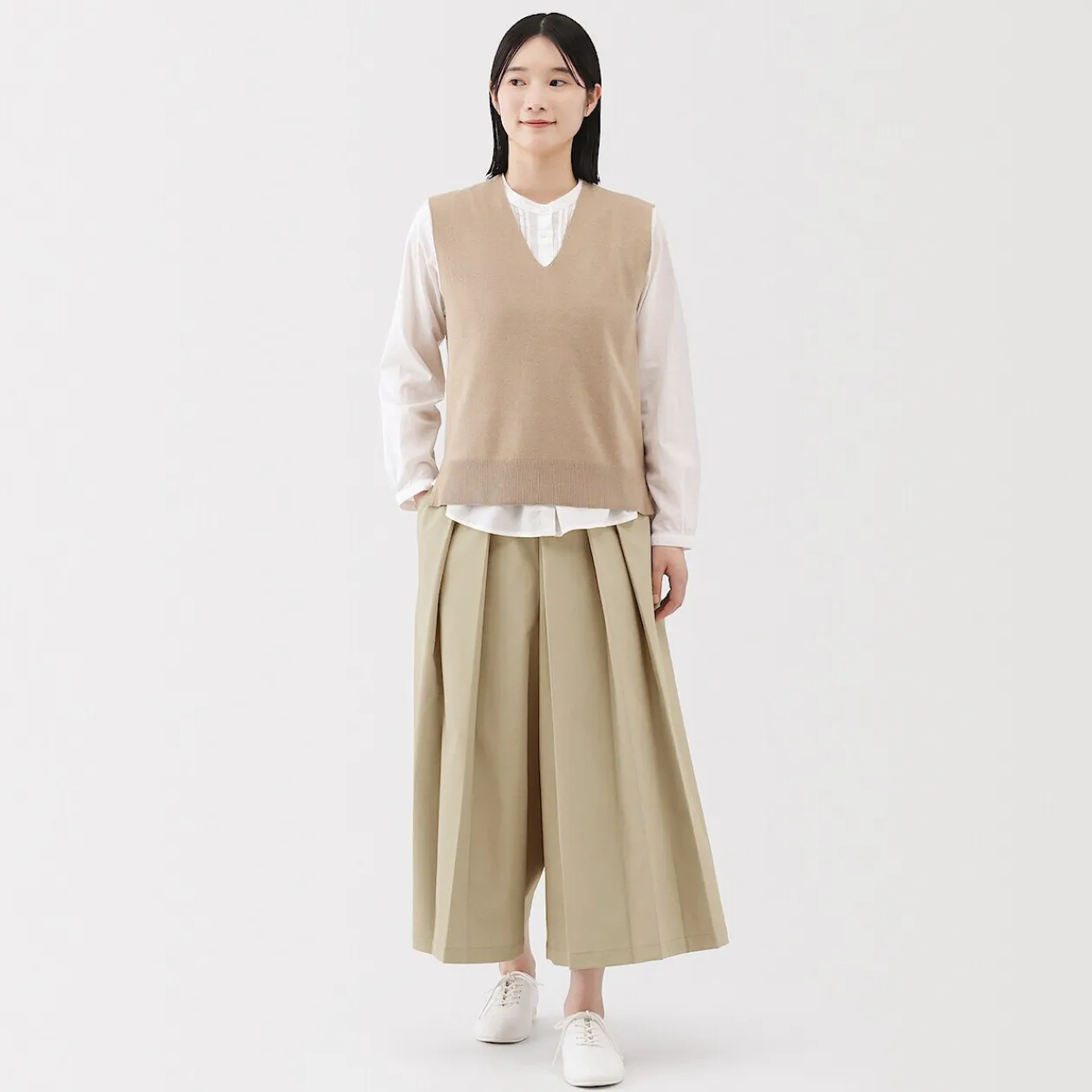 Pantalons, Jupes Et Shorts|Petits Accessoires^Muji Pantalon Hakama unisexe à double tissage