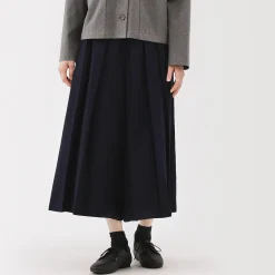 Petits Accessoires|Petits Accessoires^Muji Pantalon hakama unisexe en mélange de laine brossée
