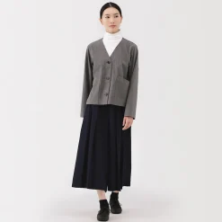Petits Accessoires|Petits Accessoires^Muji Pantalon hakama unisexe en mélange de laine brossée