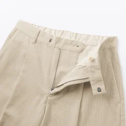 Pantalons, Jupes Et Shorts^Muji Pantalon large à plis en velours côtelé mélangé kapok pour femme