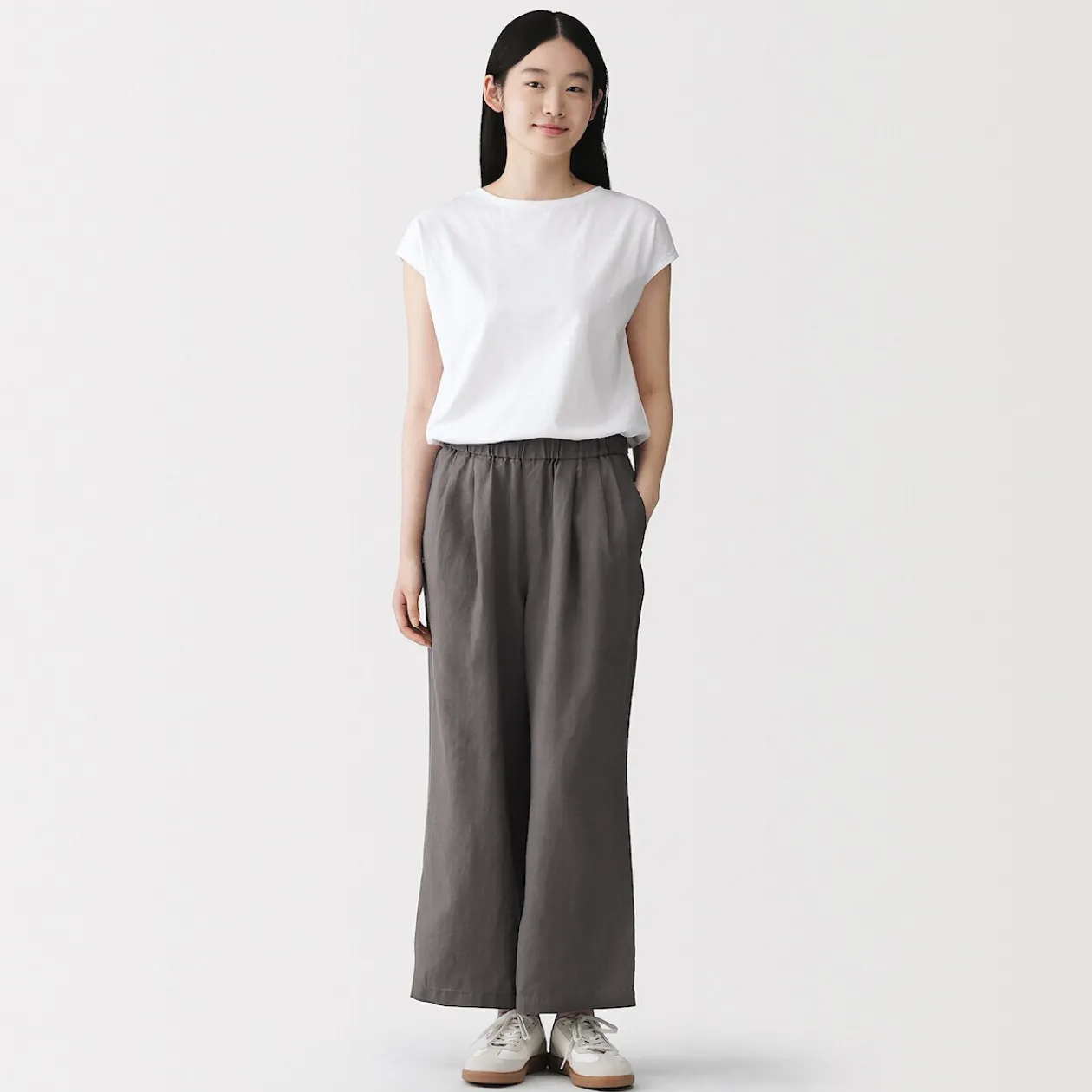 Pantalons, Jupes Et Shorts^Muji Pantalon large en lin lavé pour femme