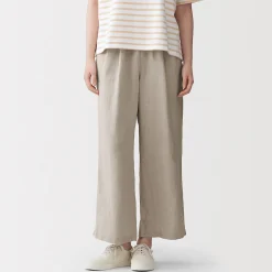 Pantalons, Jupes Et Shorts^Muji Pantalon large en lin lavé pour femme