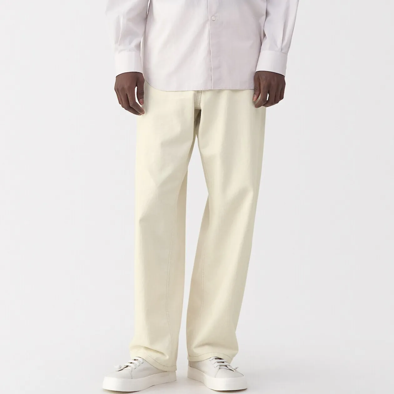 Pantalons Et Shorts^Muji Pantalon large en washi sergé pour homme