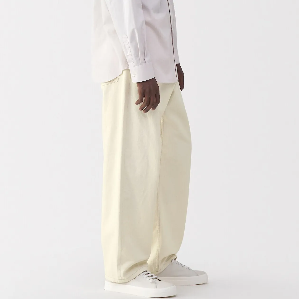 Pantalons Et Shorts^Muji Pantalon large en washi sergé pour homme