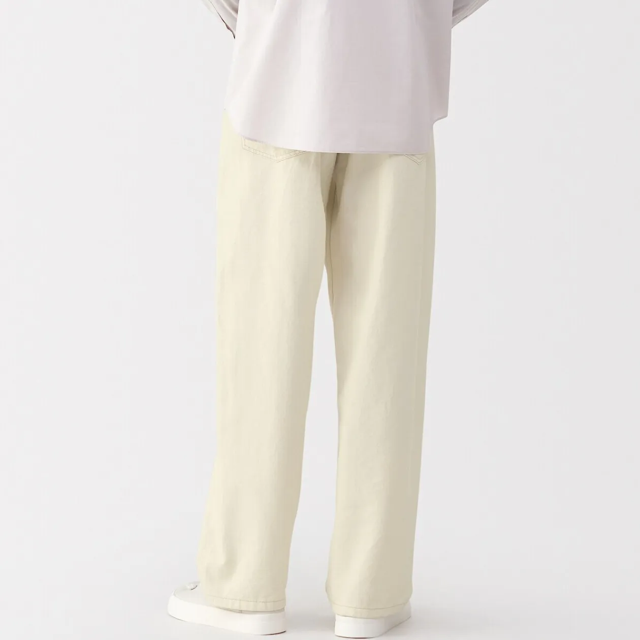 Pantalons Et Shorts^Muji Pantalon large en washi sergé pour homme