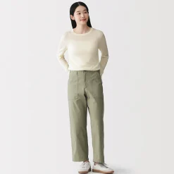 Pantalons, Jupes Et Shorts^Muji Pantalon longueur cheville en coton délavé pour femme