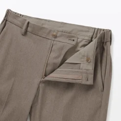 Pantalons Et Shorts^Muji Pantalon plissé ajusté en stretch brossé pour homme