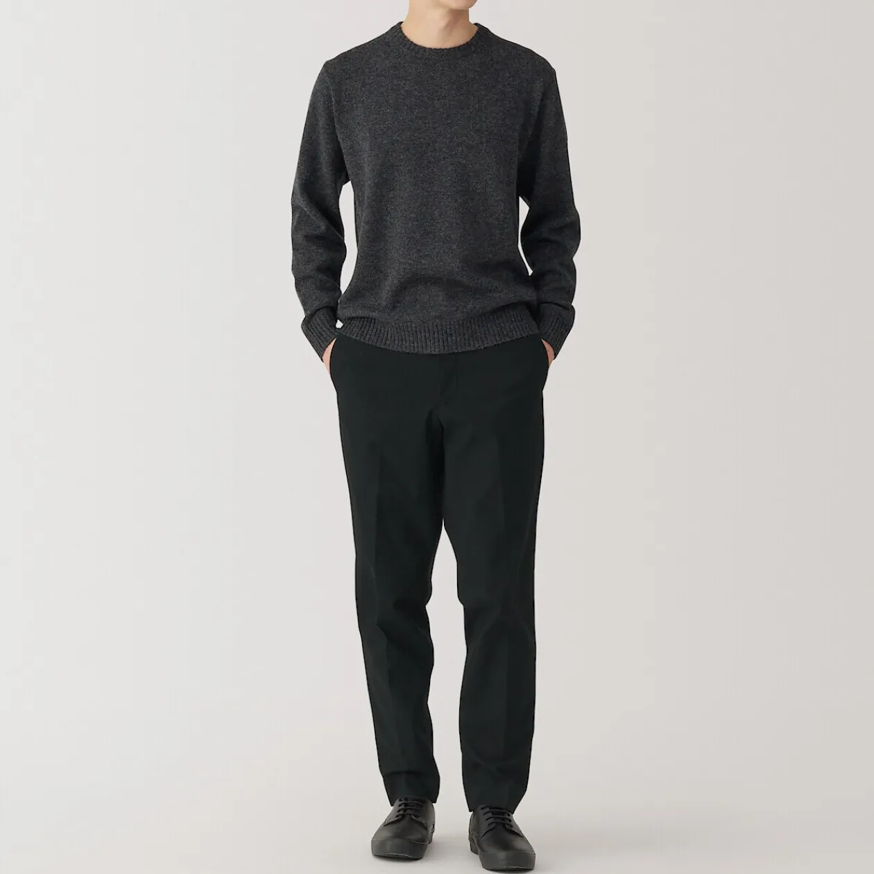 Pantalons Et Shorts^Muji Pantalon plissé ajusté et stretch pour homme