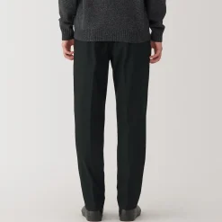 Pantalons Et Shorts^Muji Pantalon plissé ajusté et stretch pour homme