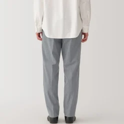 Pantalons Et Shorts^Muji Pantalon plissé ajusté et stretch pour homme