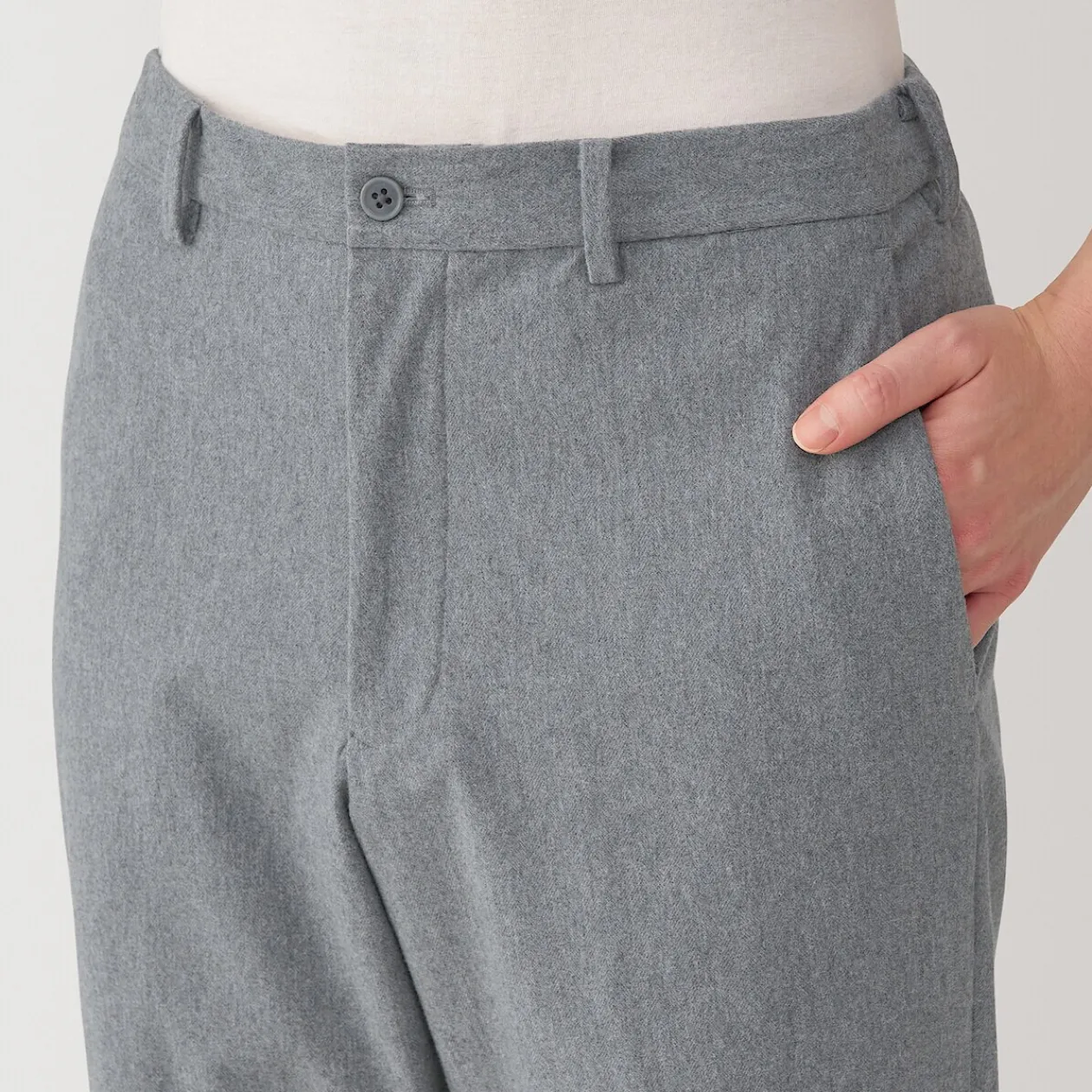 Pantalons Et Shorts^Muji Pantalon plissé ajusté et stretch pour homme