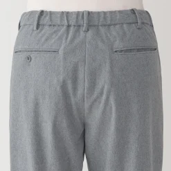 Pantalons Et Shorts^Muji Pantalon plissé ajusté et stretch pour homme