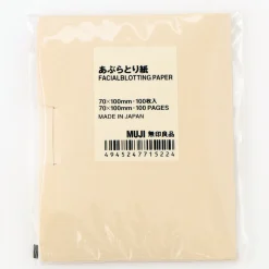 Outils De Maquillage Et Coton^Muji Papier matifiant‐100 feuilles