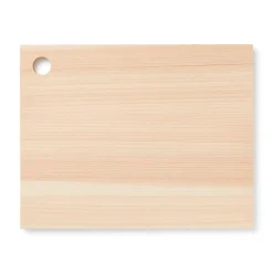 Ustensiles^Muji Planche à découper en bois de hinoki avec trou de suspension ‐ Petite