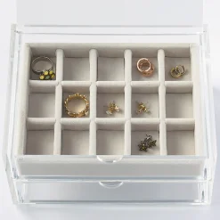 Rangements En Acrylique^Muji Plateau à bijoux 15 compartiments L16X P12X H2.5cm