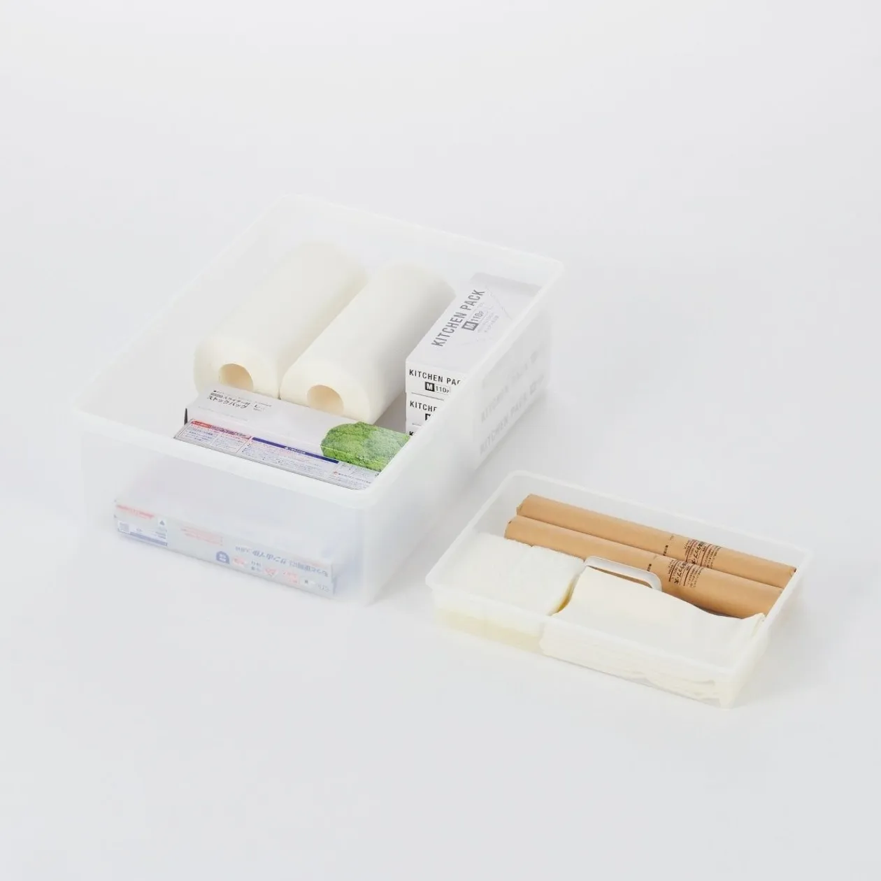 Rangements En Polypropylène^Muji Plateau intérieur pour boîte PP ‐ L35 x P23 x H5.5 cm