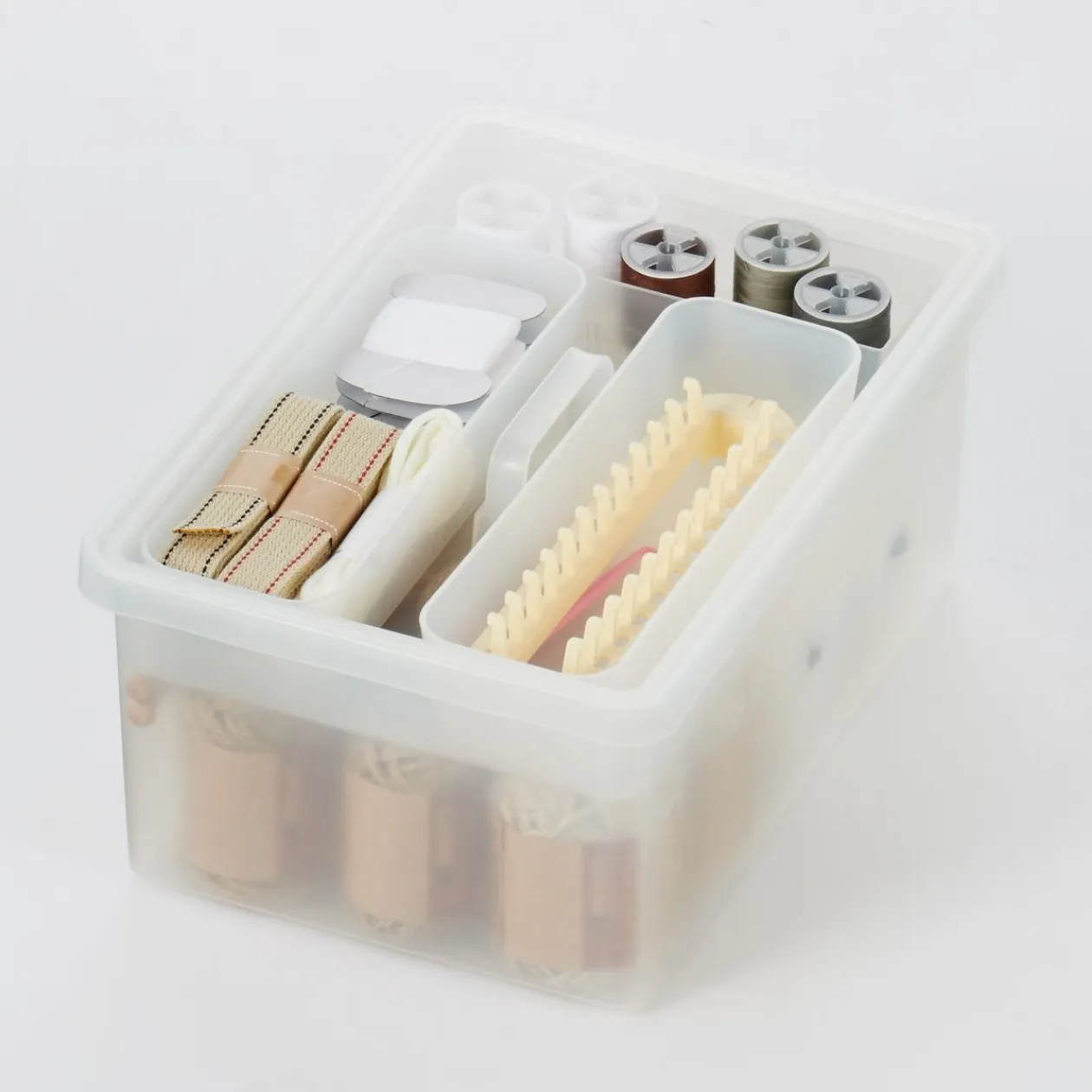 Rangements En Polypropylène^Muji Plateau intérieur pour boîte PP ‐ L35 x P23 x H5.5 cm