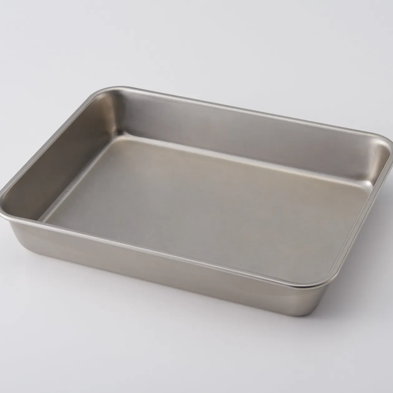 Ustensiles^Muji Plateau rectangulaire en acier inoxydable L