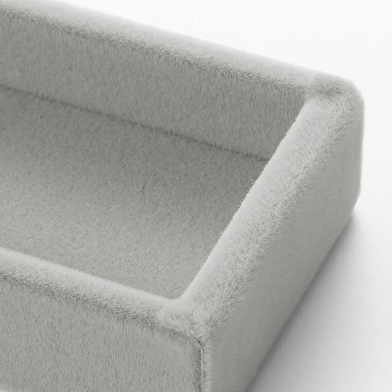 Rangements En Acrylique^Muji Plateau étroit en velours pour accessoires L5X P16.5X H2cm