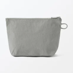 Vanitys Et Trousses De Maquillage|Trousses De Toilette^Muji Pochette à poser en nylon texturé ‐ Moyenne