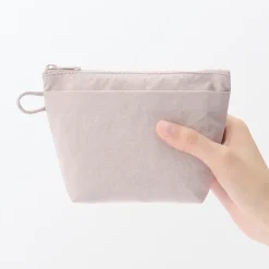 Vanitys Et Trousses De Maquillage|Trousses De Toilette^Muji Pochette à poser en nylon texturé ‐ Petite