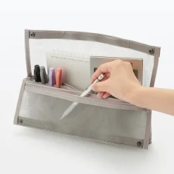 Trousses Et Pots À Crayons^Muji Pochette autoportante en maille nylon