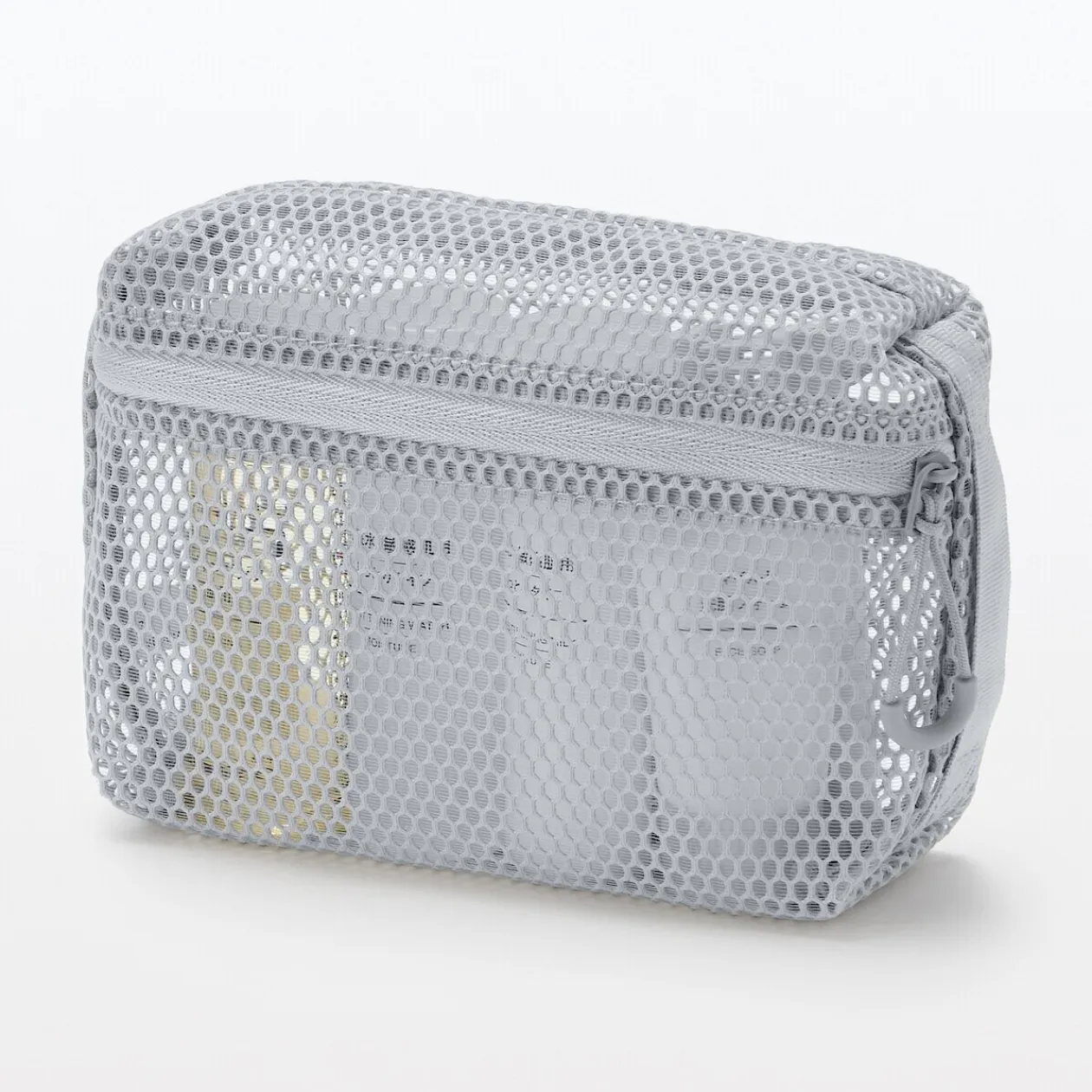 Trousses Et Pots À Crayons|Vanitys Et Trousses De Maquillage^Muji Pochette en maille polyester - Petit, Gris