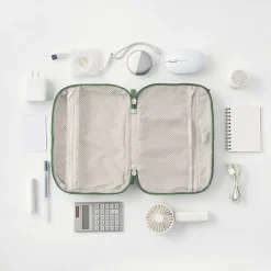 Sacs|Sacs^Muji Pochette en PU Combinations Case ‐ Grande, Gris