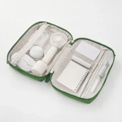 Sacs|Sacs^Muji Pochette en PU Combinations Case ‐ Grande, Gris