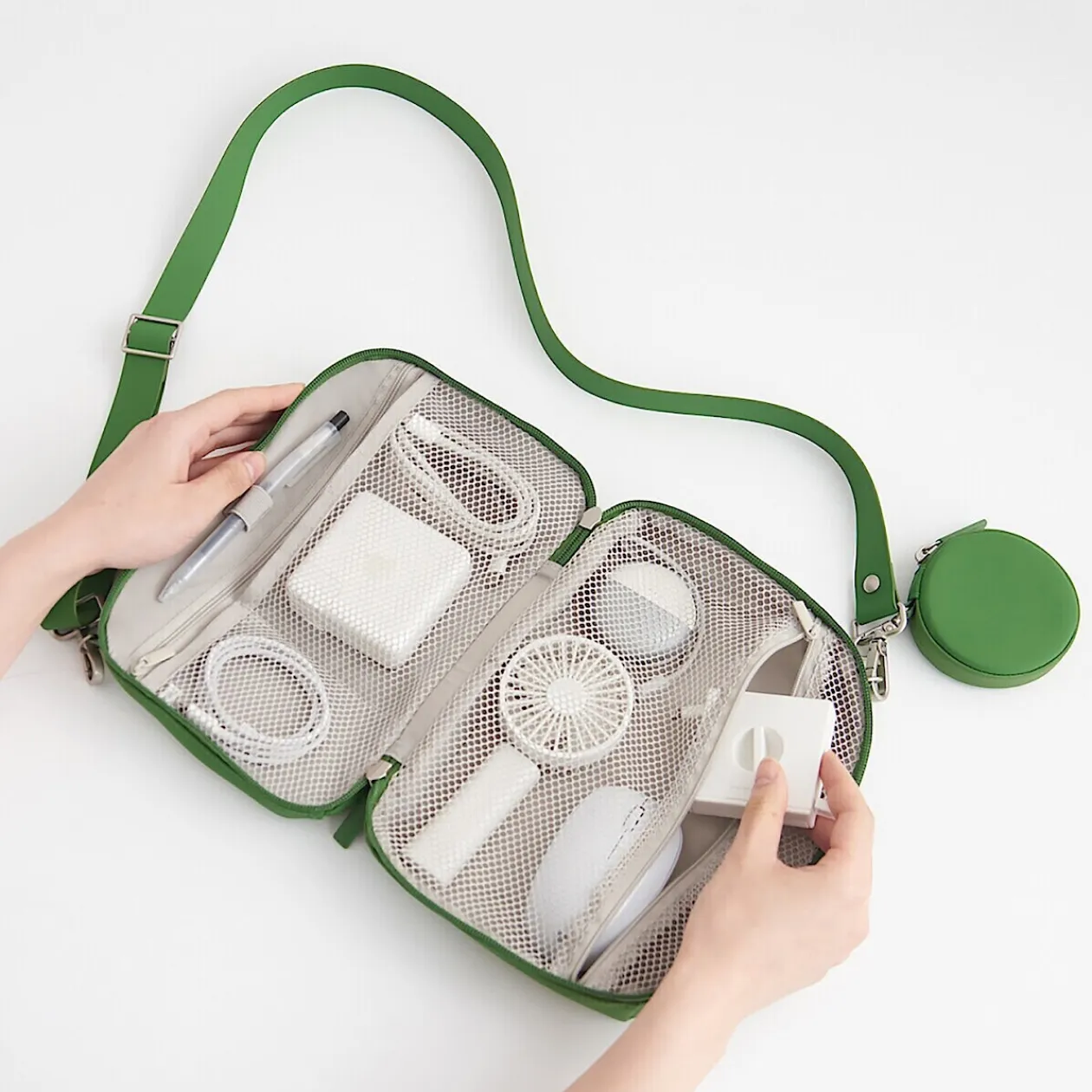 Sacs|Sacs^Muji Pochette en PU Combinations Case ‐ Grande, Gris