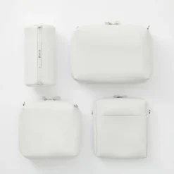 Sacs|Sacs^Muji Pochette en PU Combinations Case ‐ Cylindrique, Gris