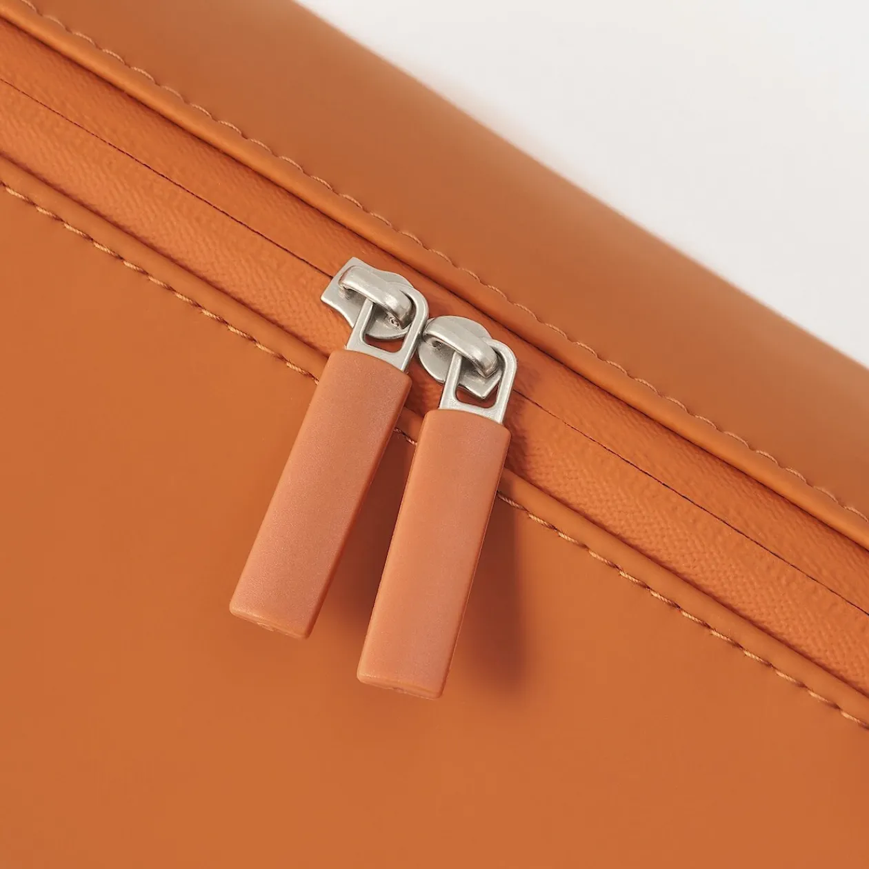 Sacs|Sacs^Muji Pochette en PU Combinations Case ‐ Cylindrique, Orange