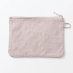 Vanitys Et Trousses De Maquillage|Pochettes De Voyage^Muji Pochette zippée en nylon texturé ‐ Moyenne