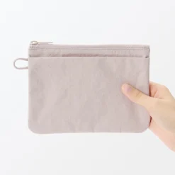 Vanitys Et Trousses De Maquillage|Pochettes De Voyage^Muji Pochette zippée en nylon texturé ‐ Moyenne