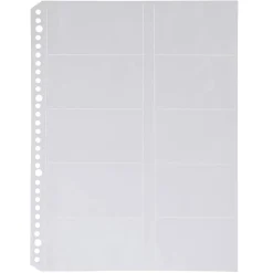 Classeurs^Muji Pochettes perforées en PP ‐ Type carte A4