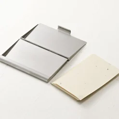 Porte-Cartes Et Albums^Muji Porte‐cartes de visite en inox L