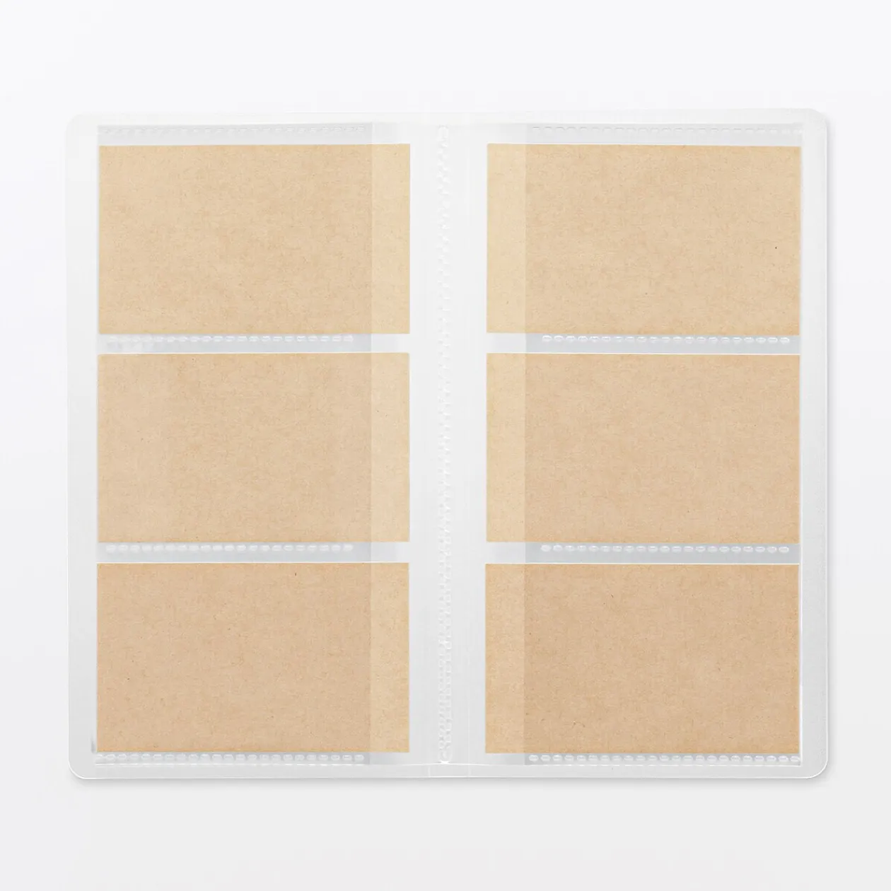 Porte-Cartes Et Albums^Muji Porte‐cartes de visite en polypropylène ‐ 60 cartes