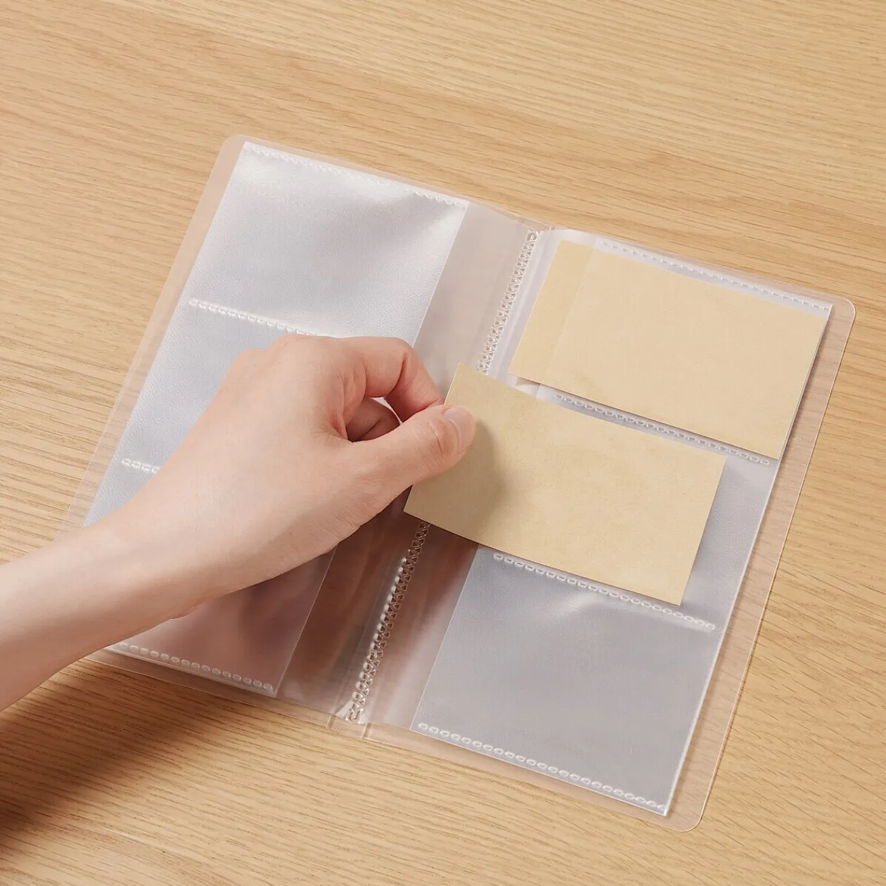 Porte-Cartes Et Albums^Muji Porte‐cartes de visite en polypropylène ‐ 60 cartes