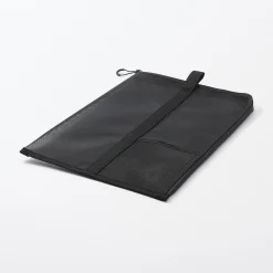Porte-Cartes Et Albums^Muji Porte-documents en nylon maillé avec fermeture éclair - A4, Noir
