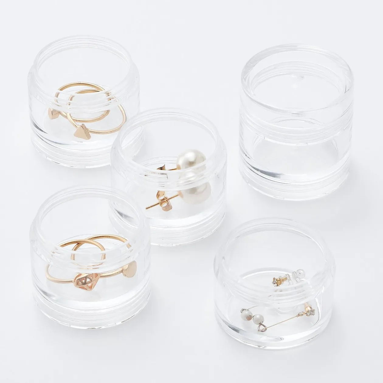 Flacons De Voyage Et Piluliers^Muji Pots en acrylique ‐ empilables